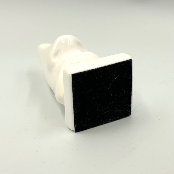 White Ceramic Glasses Holder Big Nose Eyeglass Stand - Picture 4 of 4